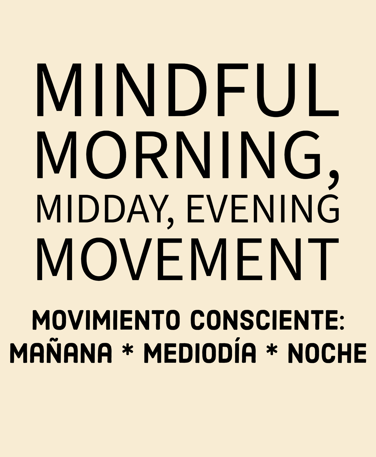 Mindful Movement Guide: Bilingual Edition
